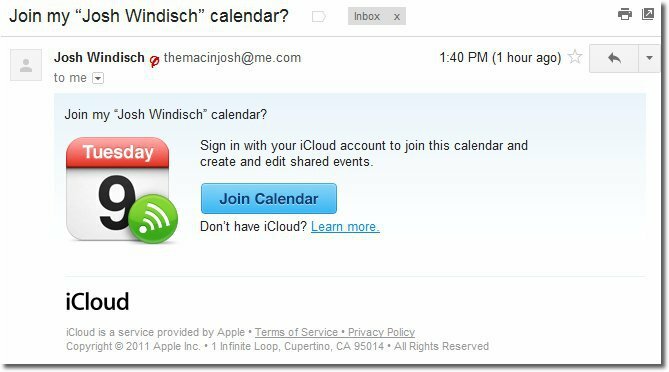 Apple iCloud: Zdieľajte verejné a súkromné ​​kalendáre