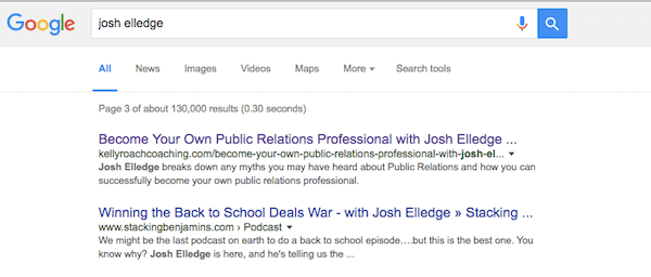 josh elledge hľadanie na google