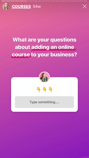 Príbeh na Instagrame s nálepkou Otázky