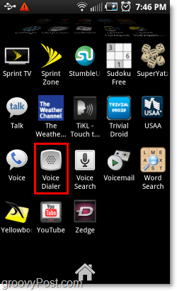 Otvorte Voice Dialer na telefónoch s Androidom