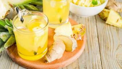 Ako pripraviť limonádu proti opuchom? Detoxikačný recept na úľavu od opuchov s ananásom! Recept na úľavu od detoxikácie