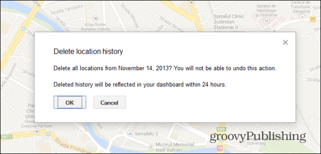 História polohy Google