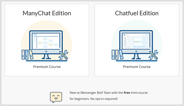 Dana Tran ponúka na svojej webovej stránke kurzy robota pre ManyChat a Chatfuel.