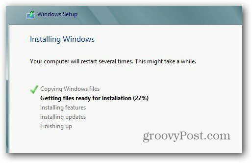 Inštalácia systému Windows 8