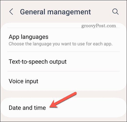 Ponuka dátumu a času v systéme Android