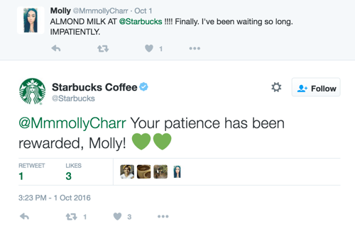 tweet Starbucks