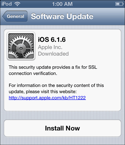 Aktualizácia systému iOS 6