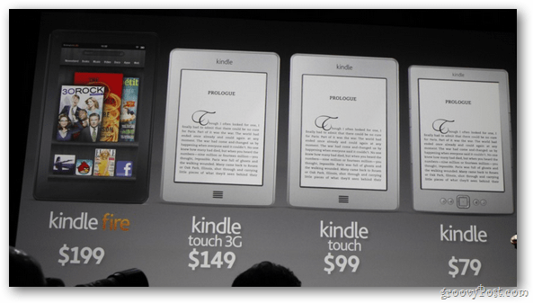 Amazon: Oznamuje tri nové čítačky Kindle s novým Fire Fire tabliet Kindle s hodnotou 199 dolárov