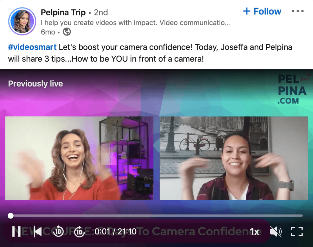 obrázok LinkedIn videa z Pelpina Trip