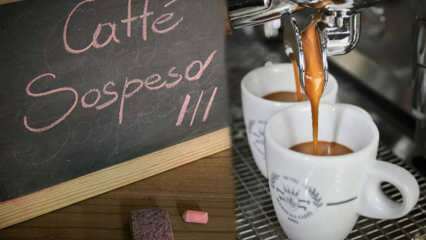 Čo znamená zavesená káva? Caffé Sospeso: neapolská tradícia vešania kávy