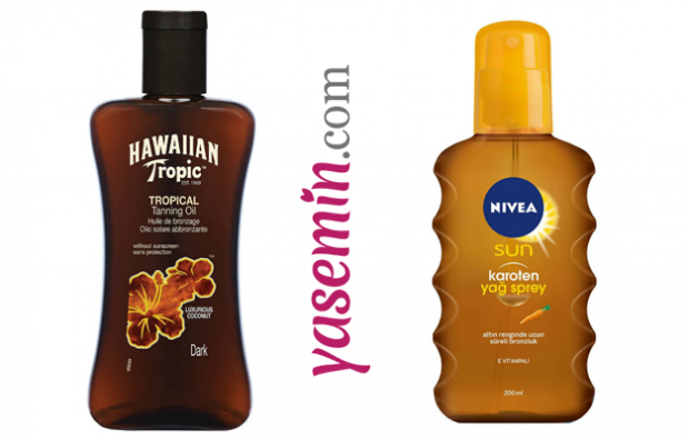 HAWAIIAN TROPIC Sun Oil Coconut F0 200ml & NIVEA Opaľovací krém na opaľovanie a Bronzer Spray Spf 50 200 ml