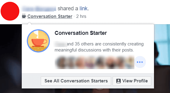 Zdá sa, že Facebook experimentuje s novými odznakmi konverzácie, ktoré zvýrazňujú používateľov a správcov, ktorí so svojimi príspevkami neustále vytvárajú zmysluplné diskusie.