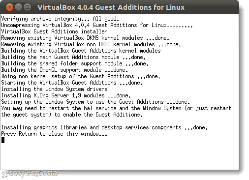 spustiť pridávanie hostí Virtualboxu v Linuxe