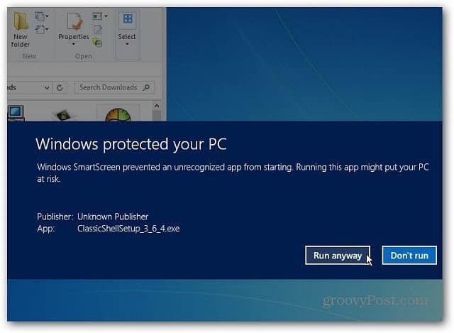 Ako zakázať Windows 8 SmartScreen