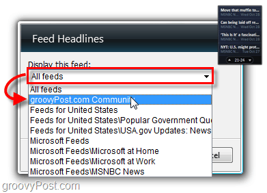 Ako povoliť modul gadget RSS Feed Reader systému Windows 7
