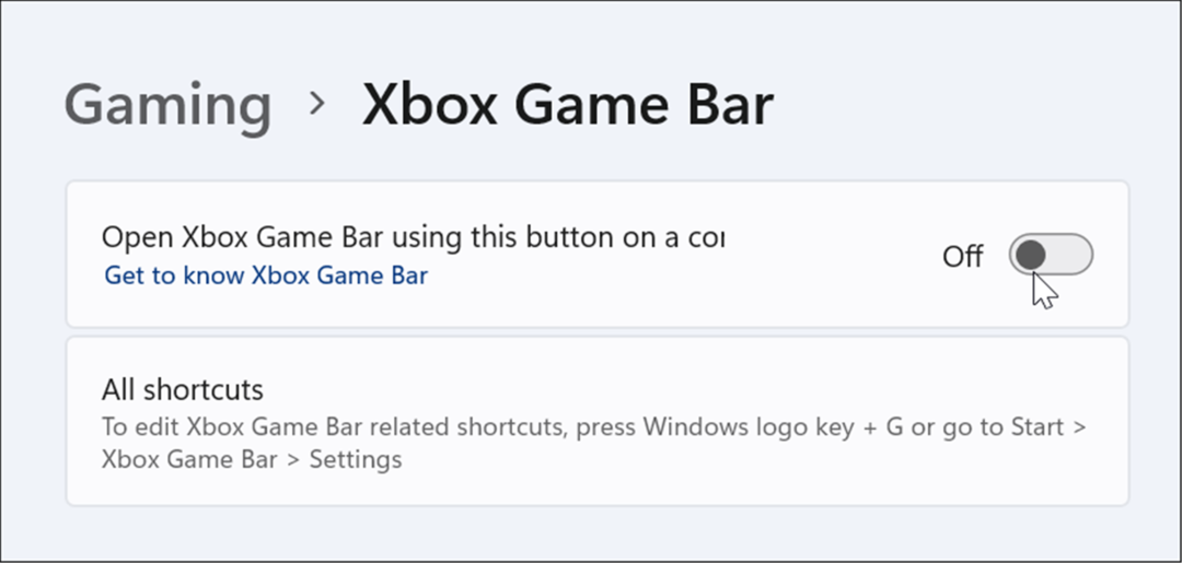 zakázať herný panel xbox v systéme Windows