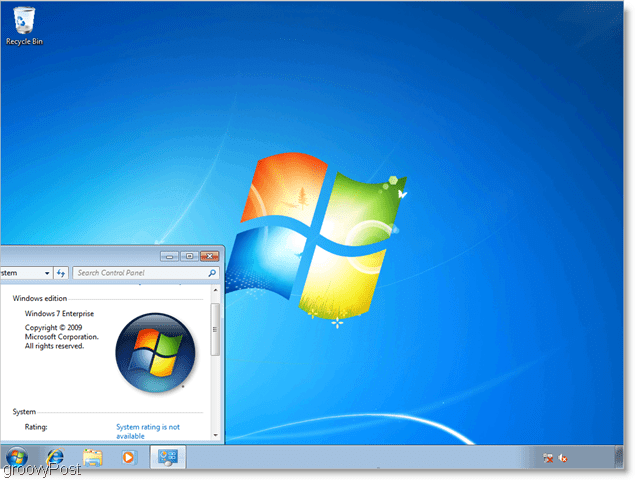 Windows 7 Enterprise, bežiaci ako vhd