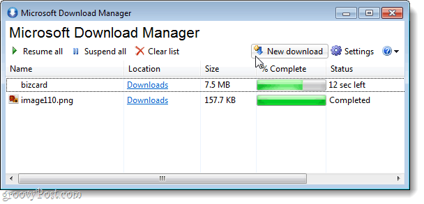 Microsoft Download Manager je jednoduchý nástroj na sťahovanie cez nestabilné alebo pomalé pripojenia