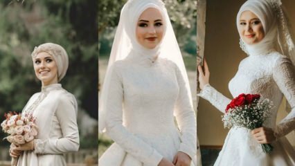 Svadobné modely čelenky v móde 2019 hidžáb 