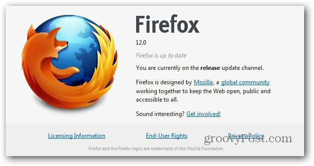 Ako aktualizovať Firefox automaticky