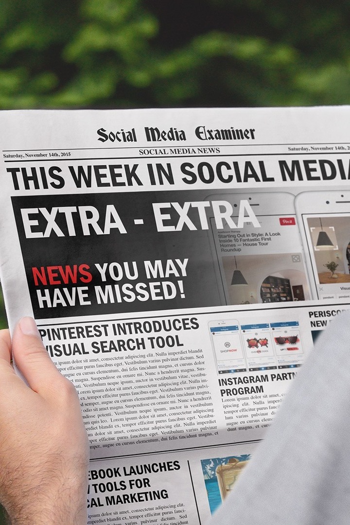 Pinterest spúšťa vizuálne vyhľadávanie: Tento týždeň v sociálnych médiách: Examiner sociálnych médií