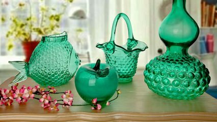 Sklenená váza domáce dekorácie návrhy