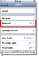 Nastavenia Bluetooth pre iphone