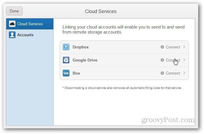 Automaticky odosielať prílohy Gmail na Disk Google, Dropbox a Box