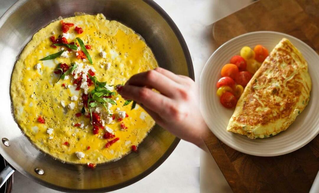 Recept na nadýchanú omeletu, ktorá je nadýchaná ako obláčik! Ako vyrobiť miešané vajíčko z vajec?
