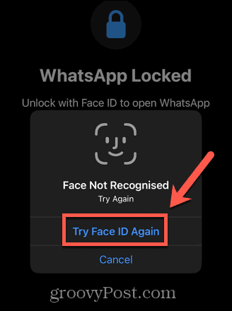 Whatsapp skúste znova ID tváre