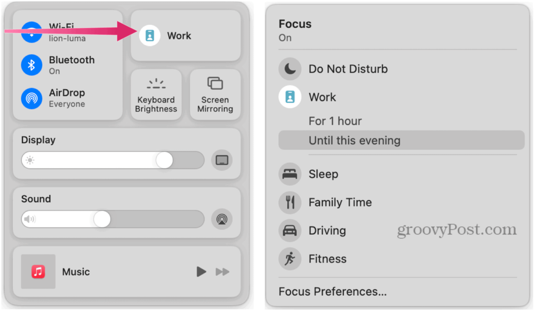 Ako používať Apple Focus na Mac pre lepšiu koncentráciu