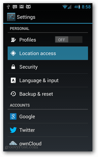 Ako vypnúť Google Location Awareness na Android Mobile