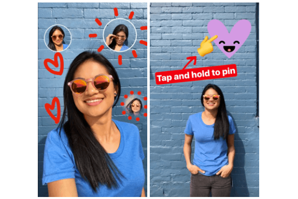 Instagram zaviedol novú funkciu, ktorú nazýva Pinning a ktorá umožňuje používateľom previesť ľubovoľnú fotografiu alebo text na nálepku pre svoje videá alebo obrázky Instagram Stories, dokonca aj selfie.