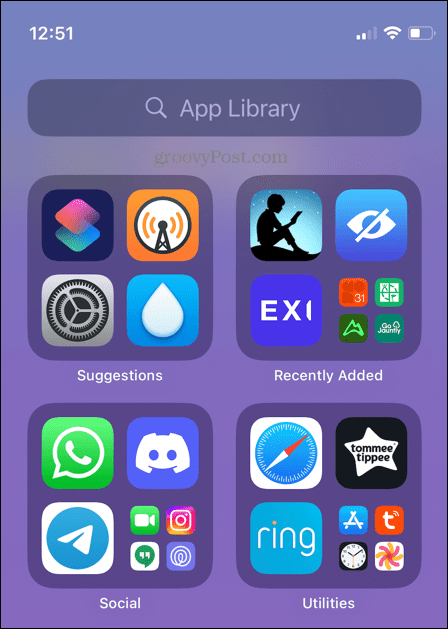 knižnica aplikácií pre iphone