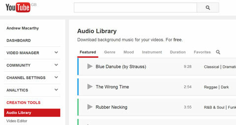 youtube audio knižnica