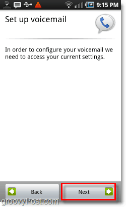 Nastavenie služby Google Voice v hlasovej schránke systému Android pre mobil