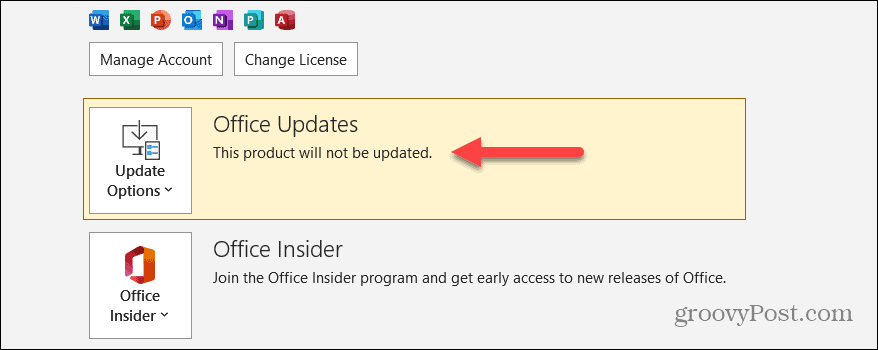 Zakázať aktualizácie balíka Microsoft Office 