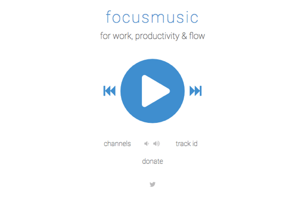 Získajte hudbu na sústredenie na stránkach FocusMusic.fm.