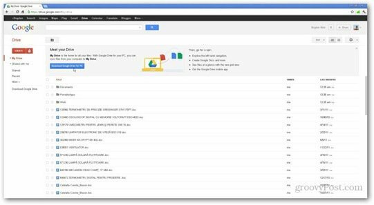 Disk Google Dokumenty Google
