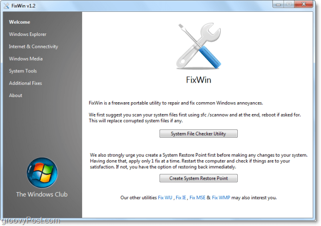 Oprava 50 bežných problémov so systémom Windows 7 pomocou programu FixWin [groovyReview]