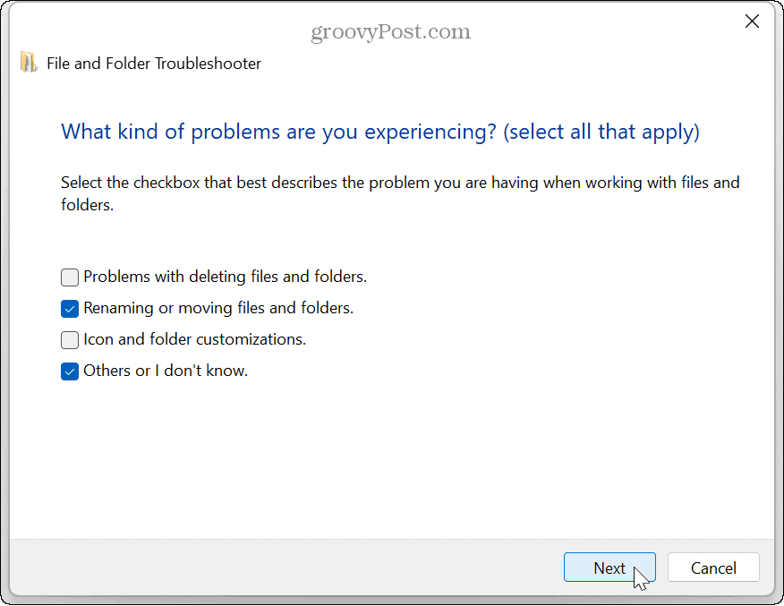 Chyba zip v systéme Windows 11