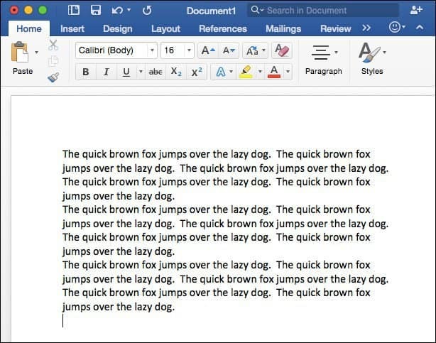Microsoft Word pre Mac 2016 Tip: Generujte náhodný text